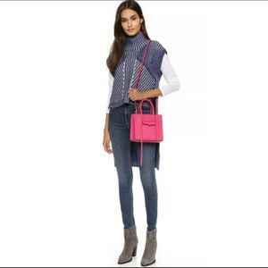 Rebecca Minkoff Leather Crossbody Tote Handbag